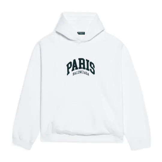 Balenciaga Mens Cities Paris Wide Fit Hoodie