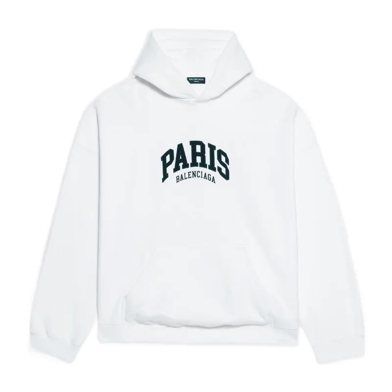 Balenciaga Mens Cities Paris Wide Fit Hoodie