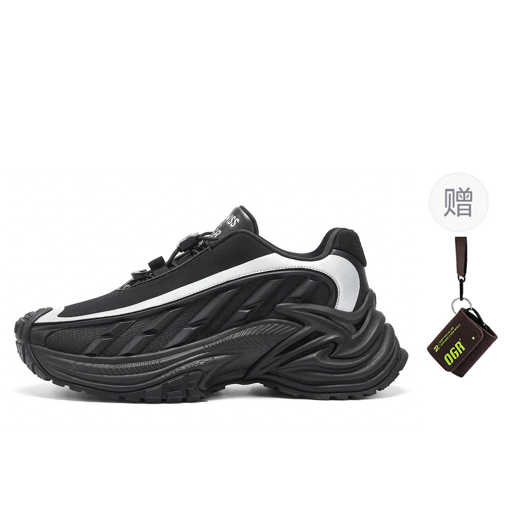 OGR Low top Running Shoes Unisex Black