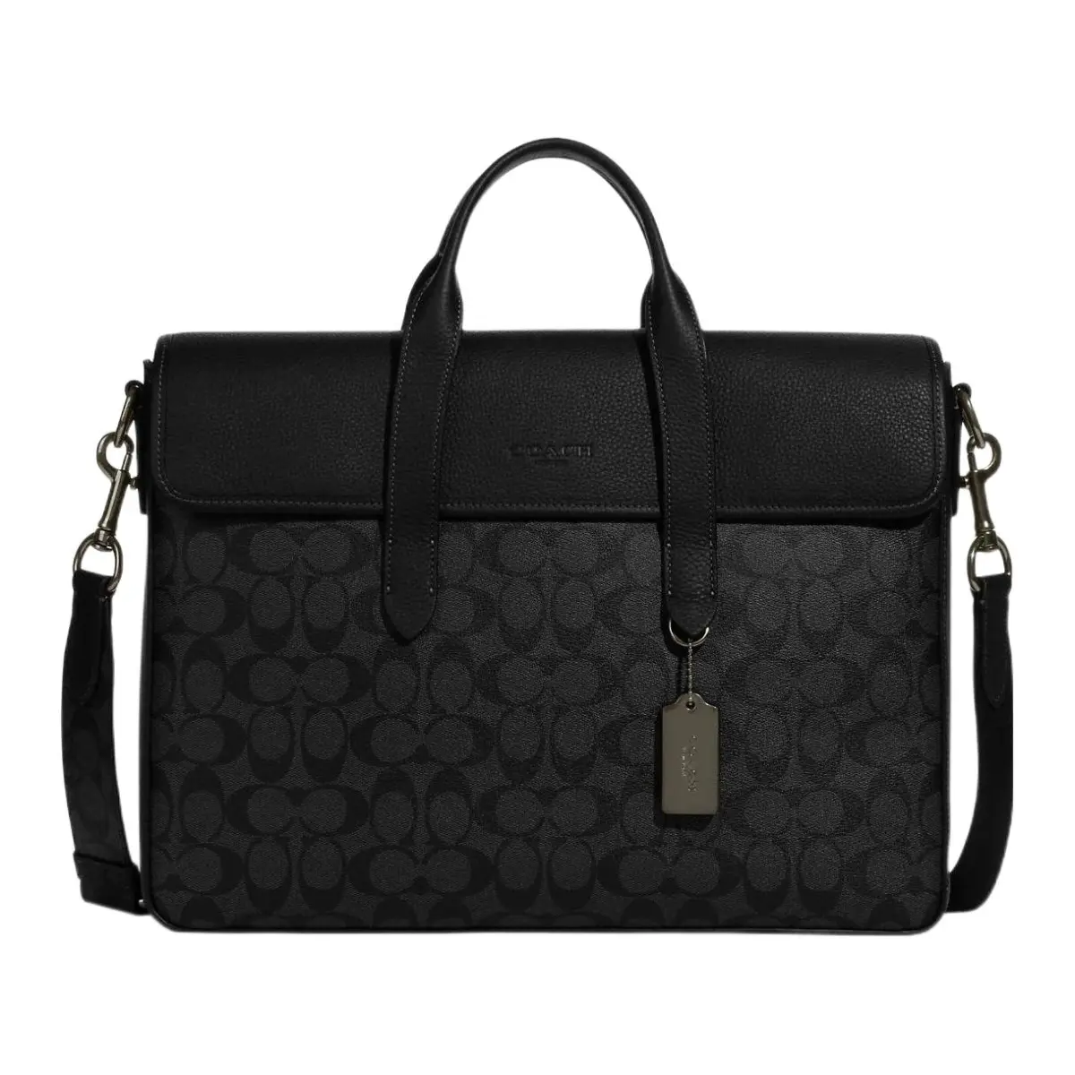 COACH Sullivan Cow Leather Briefcase Large Men's Black