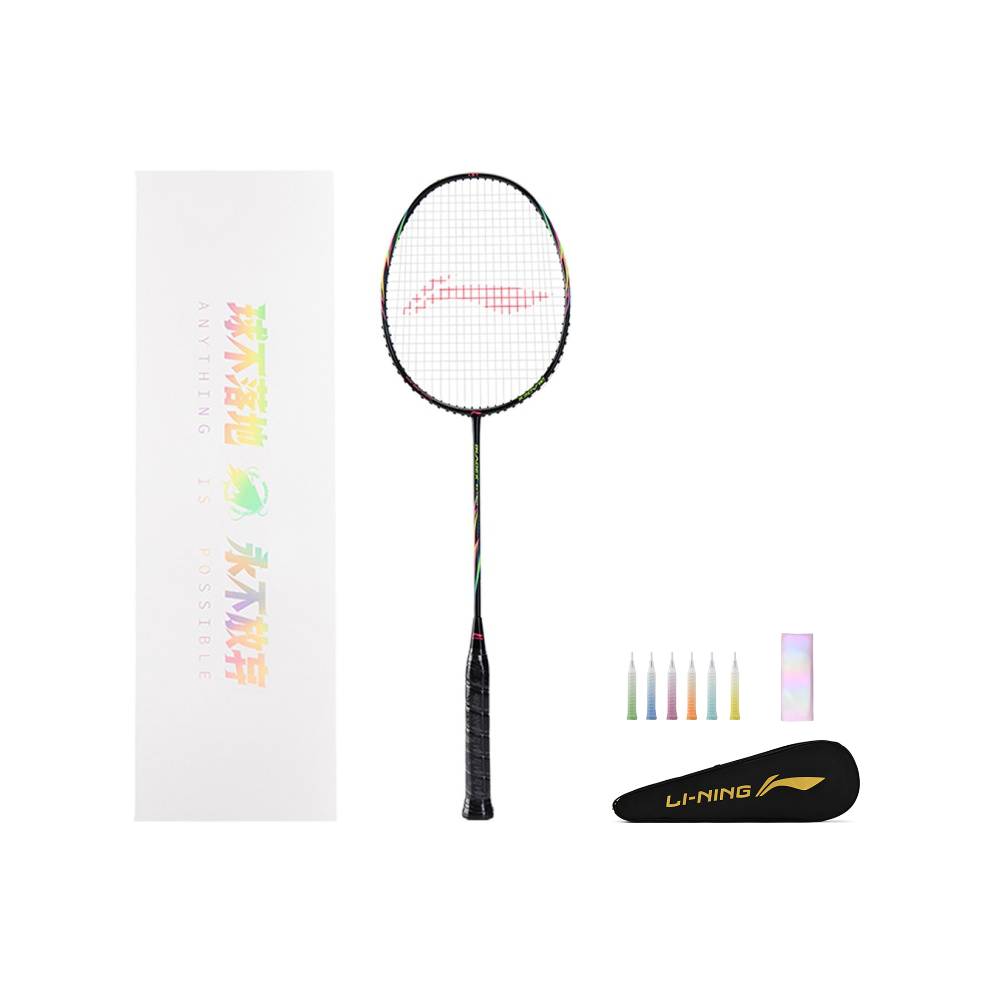 Li Ning Blade Shadow EX Sharp Arrow Full Carbon Badminton Rackets Control Type All around Defense Entry level Unisex 5U