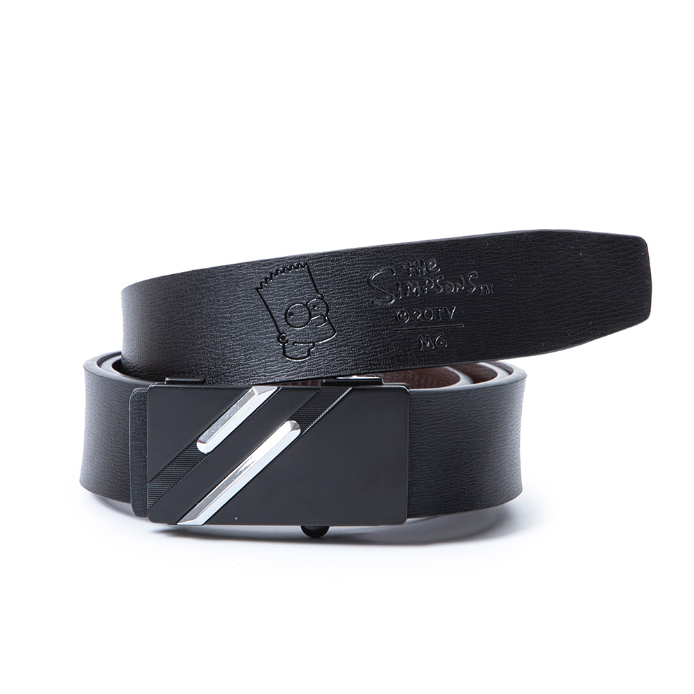Мужской ремень The Simpsons Leather Belt (серебряно-золотой)