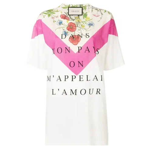 GUCCI T Shirts Women's White Crew Neck Moderate