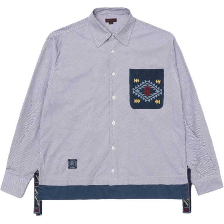 Мужская рубашка CLOT Shirt (синяя)