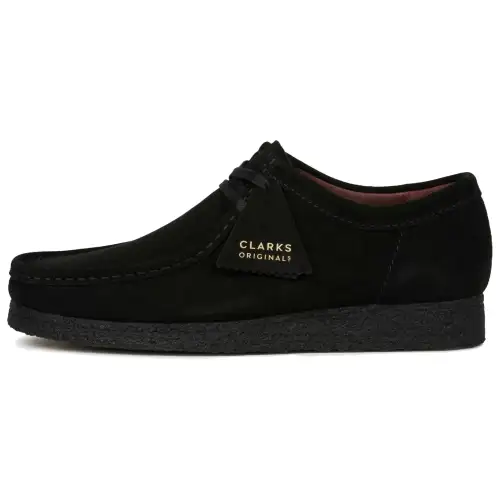 Clarks Originals Cow Split Leather Casual Shoes Men's Black
