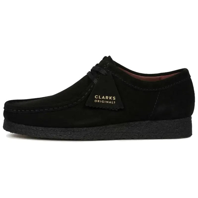 Clarks Originals Cow Split Leather Casual Shoes Men's Black