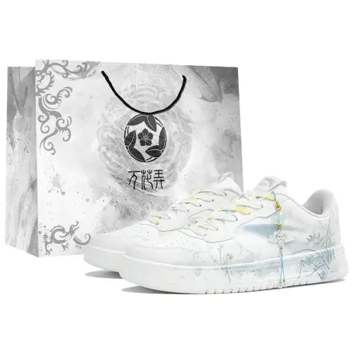 Anta Slip Resistant, Abrasion Resistant, Breathable Low top Skateboard Shoes Unisex White