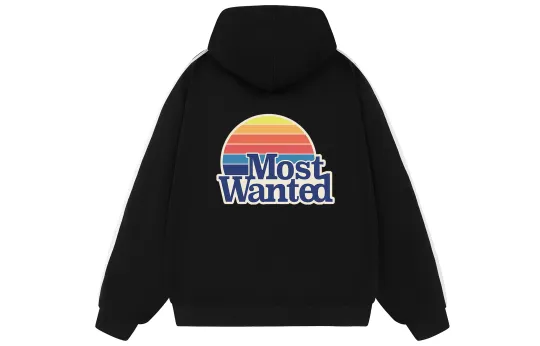 MostwantedLab Classic Rainbow Series Американский ретро с буквенным принтом и логотипом с тремя полосками, строчками, контрастным цветом, повседневный свободный универсальный кардиган с капюшоном, куртка-свитер, одинаковый стиль для мужчин и женщин