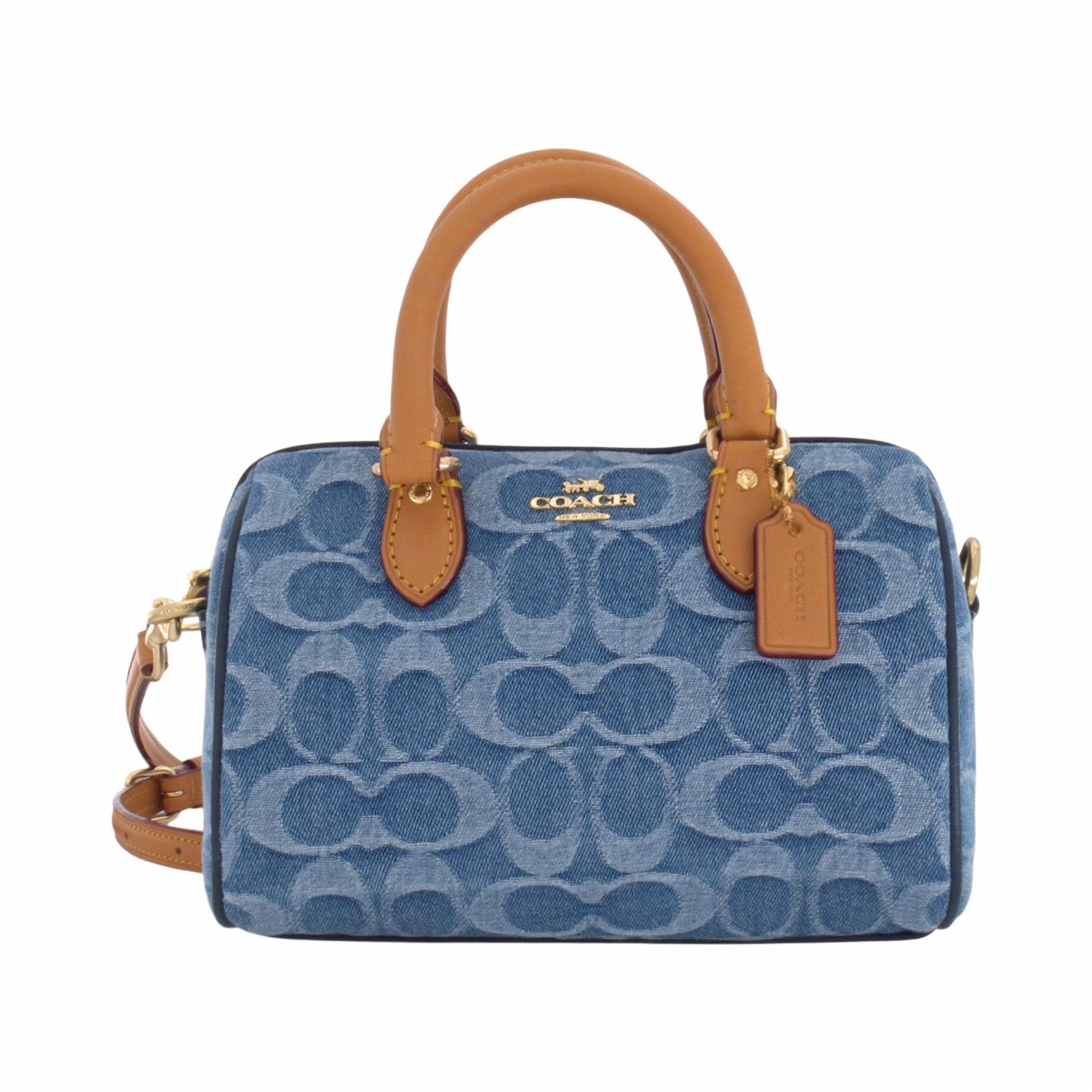 Женская сумка COACH Rowan 18 (синяя)