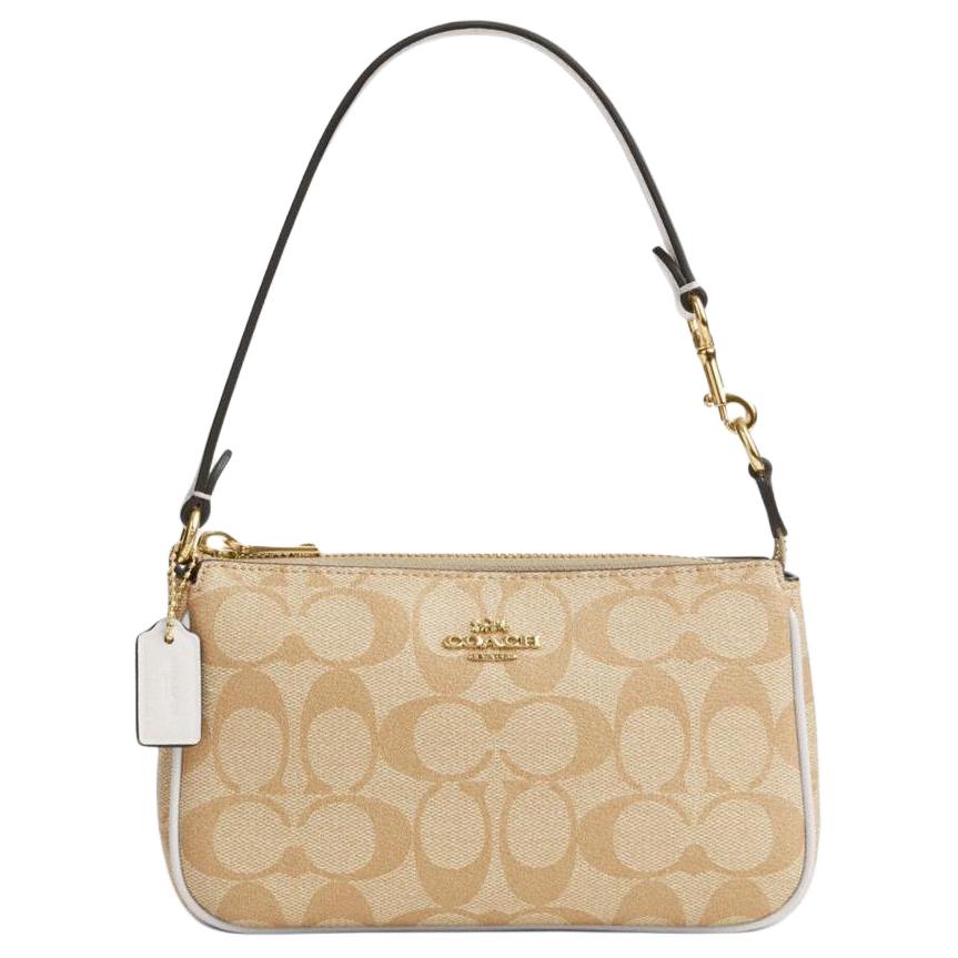 COACH Nolita PVC Shoulder Bag, Pochette, Handbag, Shoulder Bag Small Women's Khaki