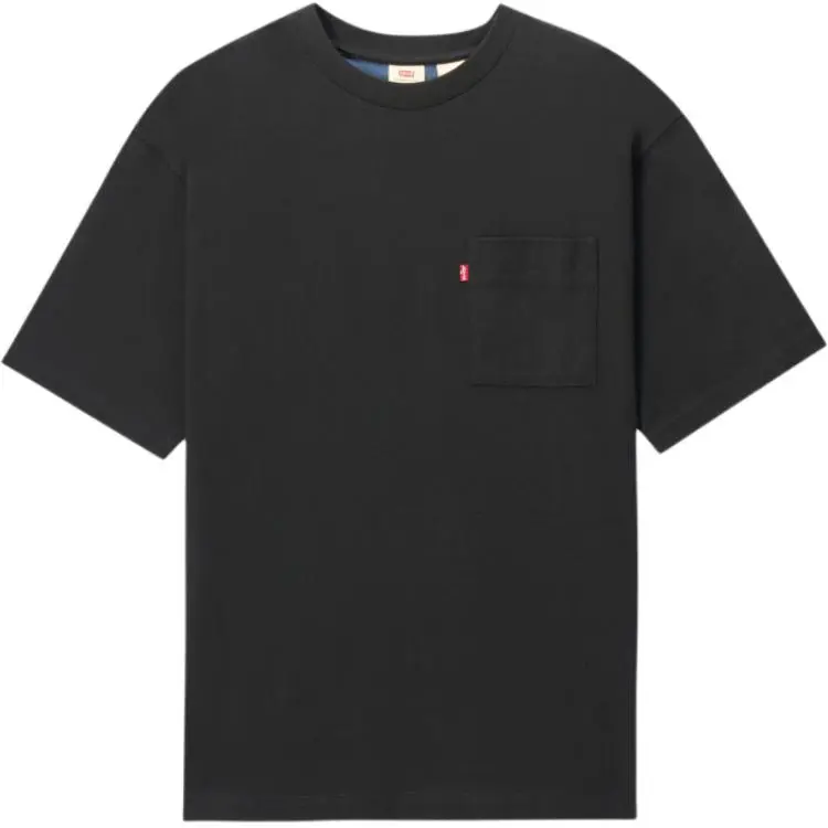 Levi's T-Shirts Unisex Dark Indigo Crew Neck Moderate