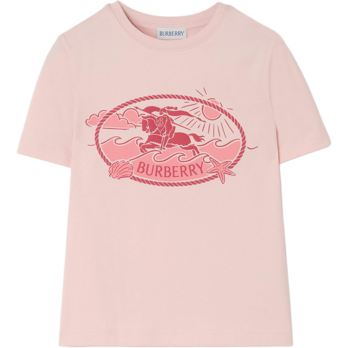 Женская футболка Burberry Рыцарь (белая)