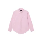Polo Ralph Lauren SS23 solid color lapel single-breasted long-sleeved shirt for women, pink