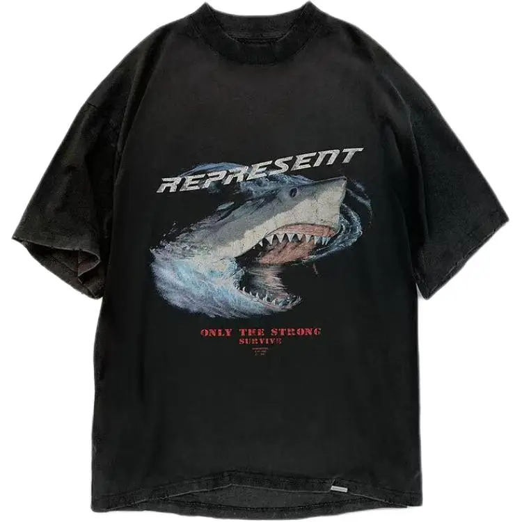 REPRESENT Only The Strong Survive Shark T Shirt