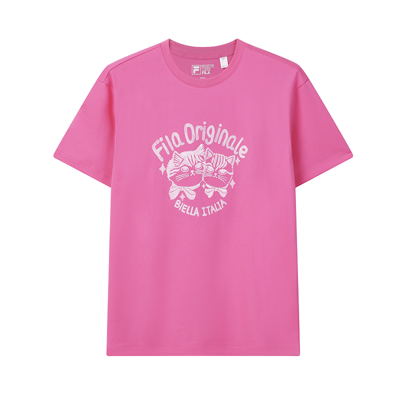 Женская футболка Fila ORIGINALE (ярко-розовая)