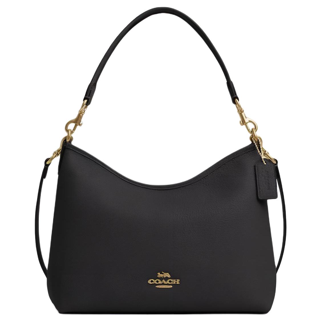 Женская сумка COACH Laurel 31 (золотисто-черная)