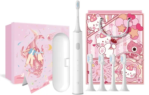 Cartoon toothbrush, set with usb charger, magnetic levitation, engine for men and women, universal gift box for children and adults, postcard, vibration