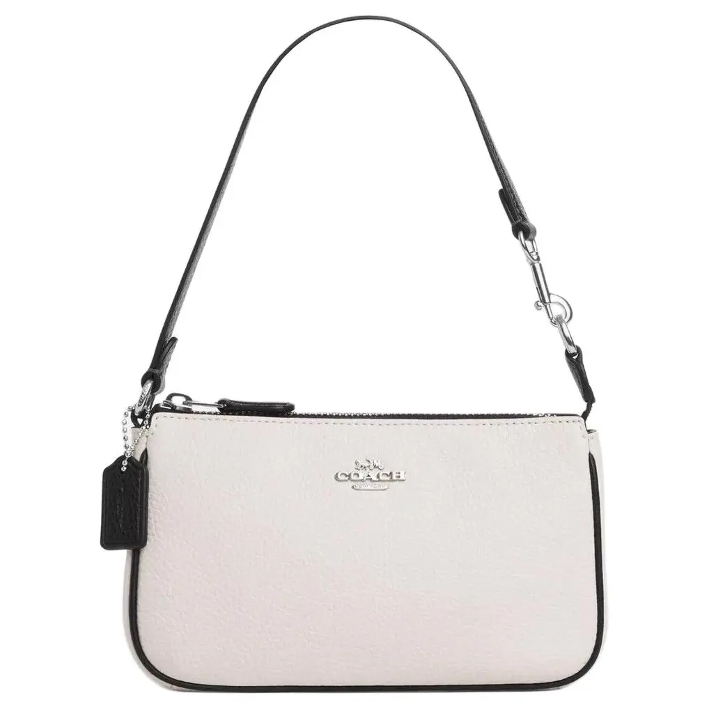 COACH Nolita Cow Leather Shoulder Bag, Handbag, Shoulder Bag Small Women's White