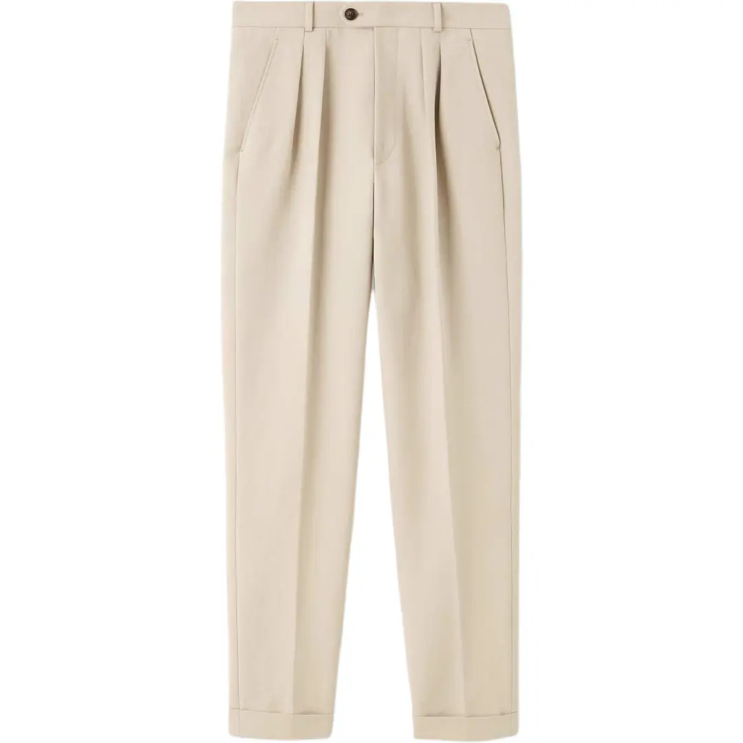 Loro Piana pleated cuffed trousers