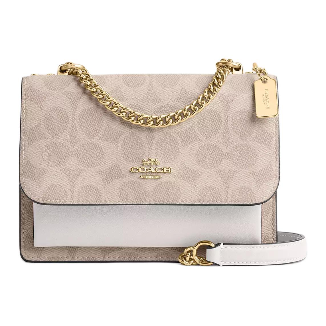 Женская сумка COACH Klare 17 (песочно-белая)