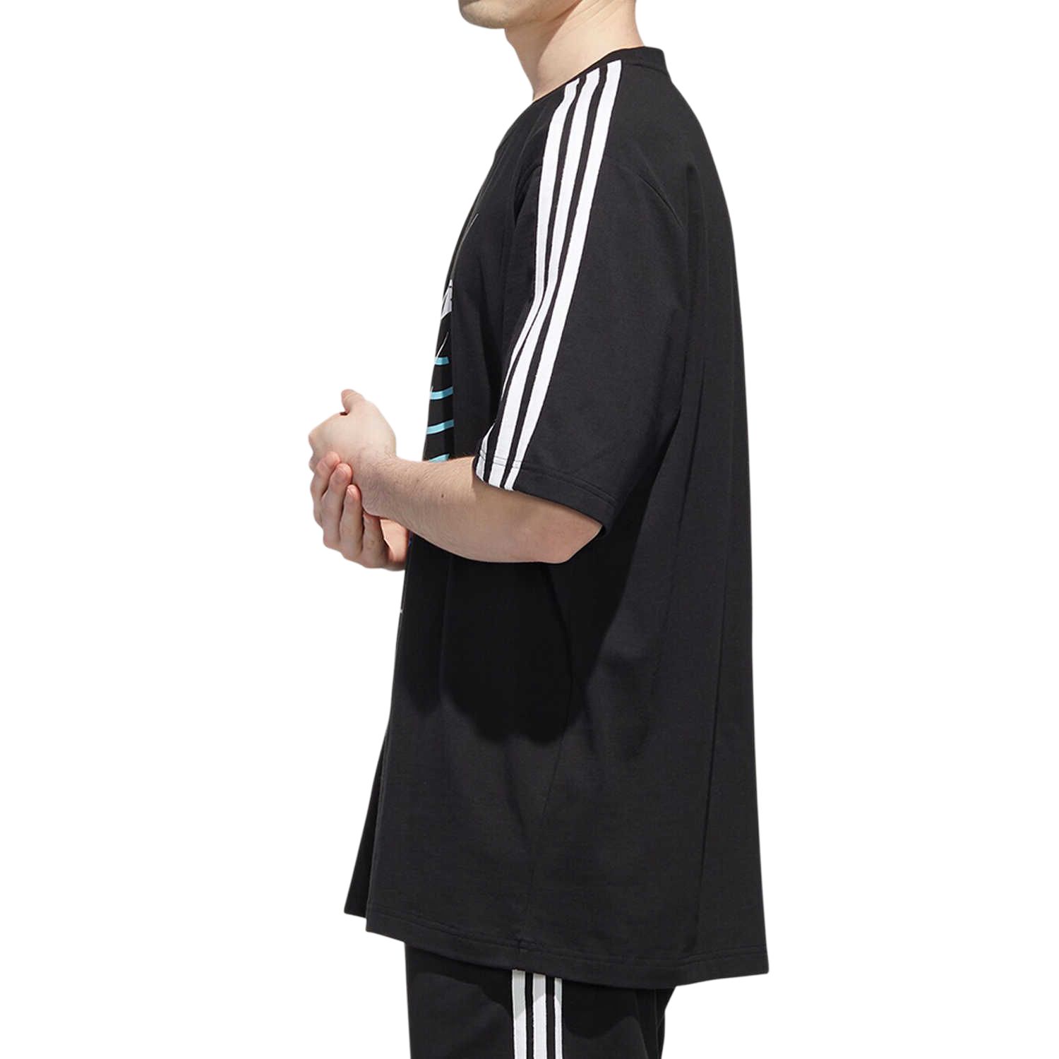 Мужская футболка adidas neo (черная) — фото 5