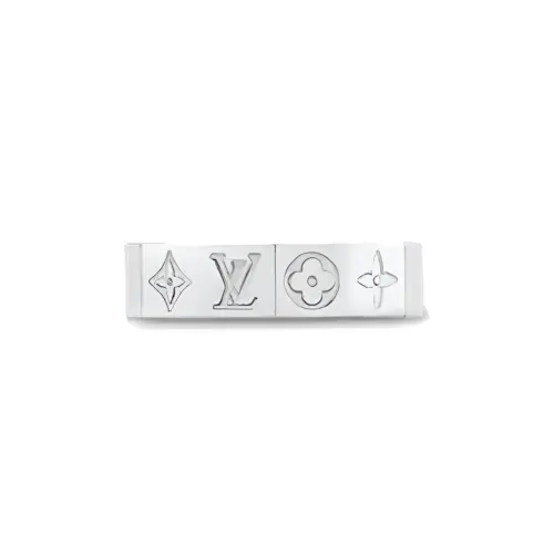 LOUIS VUITTON Silver Rings Men's Silver
