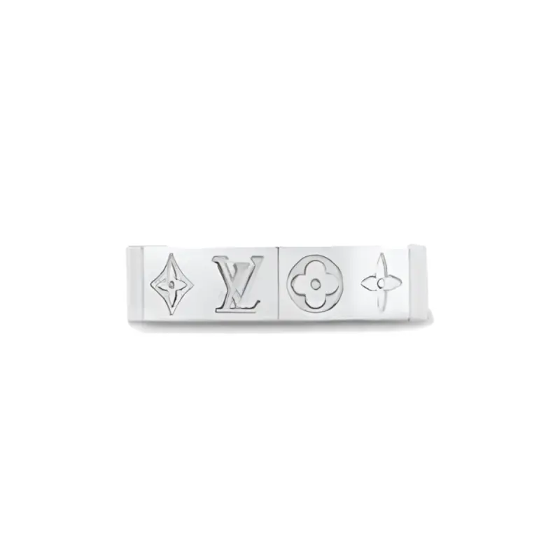 LOUIS VUITTON Silver Rings Men's Silver