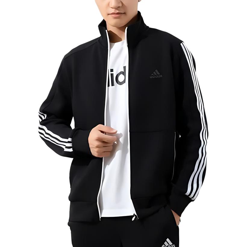 Мужская куртка adidas (черная) — фото 4