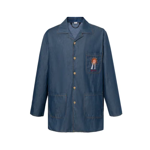 GUCCI Shirts Men's Blue Moderate Denim