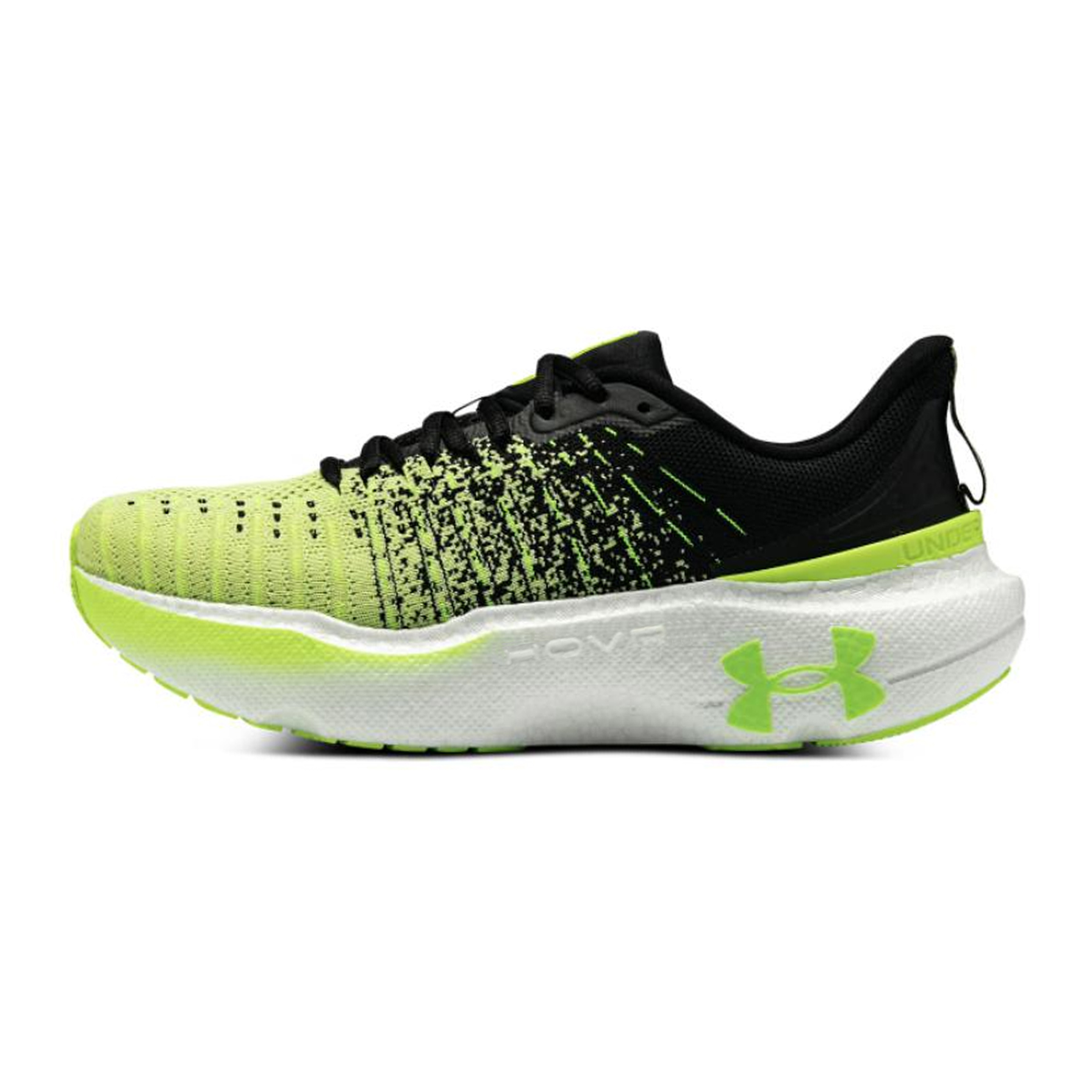 Женские кроссовки Under Armour Infinite Elite (черно-желтые)