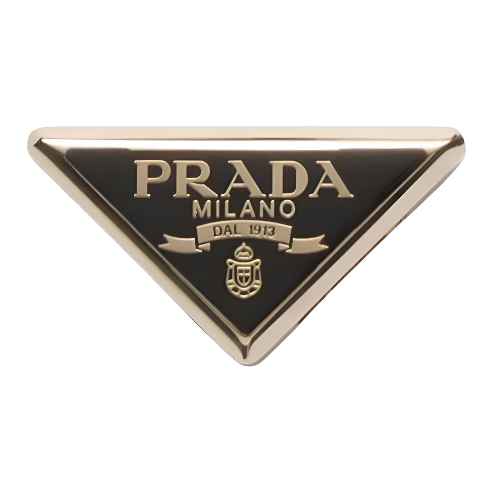 Женская заколка для шарфа Prada 1FF0302BA6F0002 (черная)