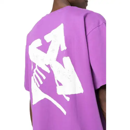 OFF WHITE T Shirt Men's Orchid Purple