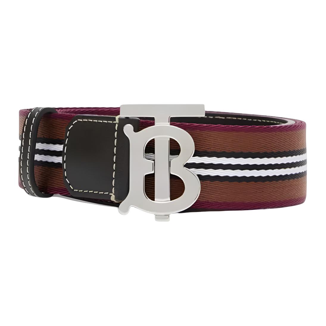 Мужской ремень Burberry TB (коричневый)