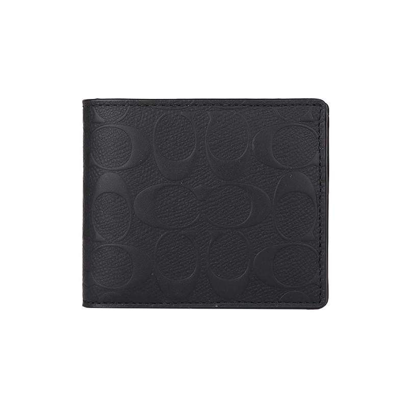 Мужской кошелек COACH 3 IN 1 Wallet (черный)