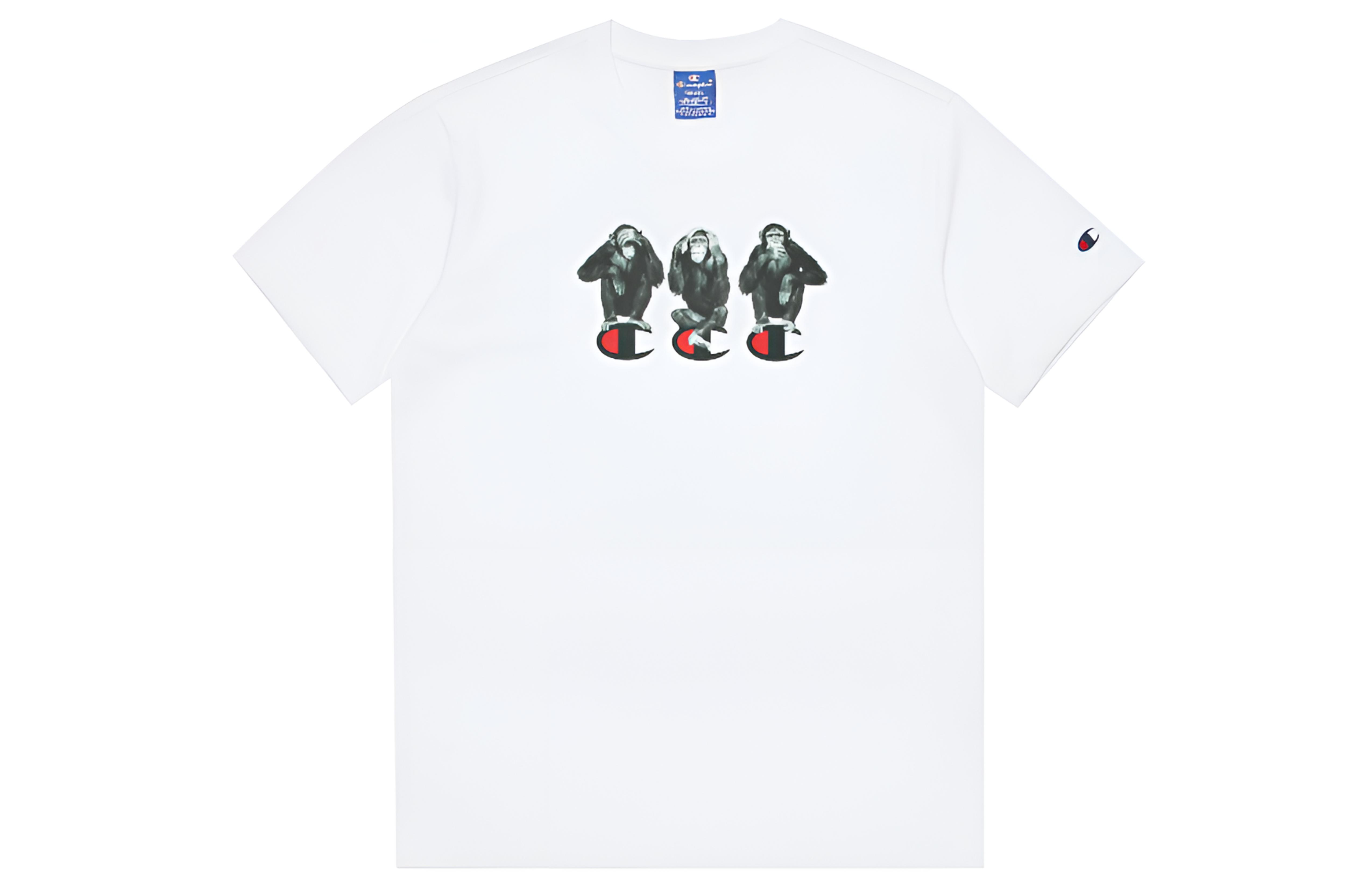 Футболка Champion с принтом гориллы (черная)