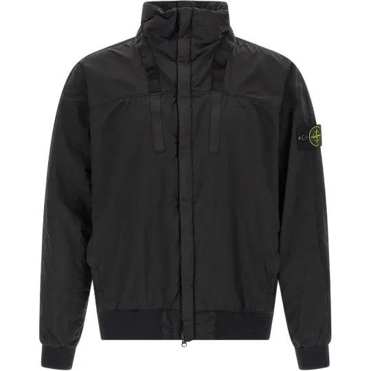 STONE ISLAND водонепроницаемая мужская куртка со съемным капюшоном и невидимой молнией с длинными рукавами