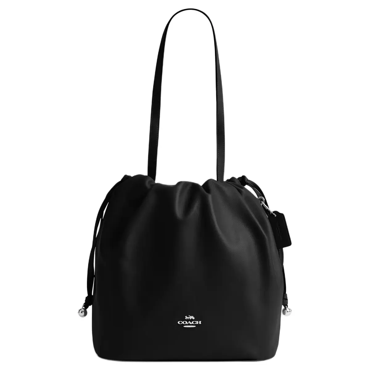 COACH Faye Cow Leather Shoulder Bag Large Women's Black