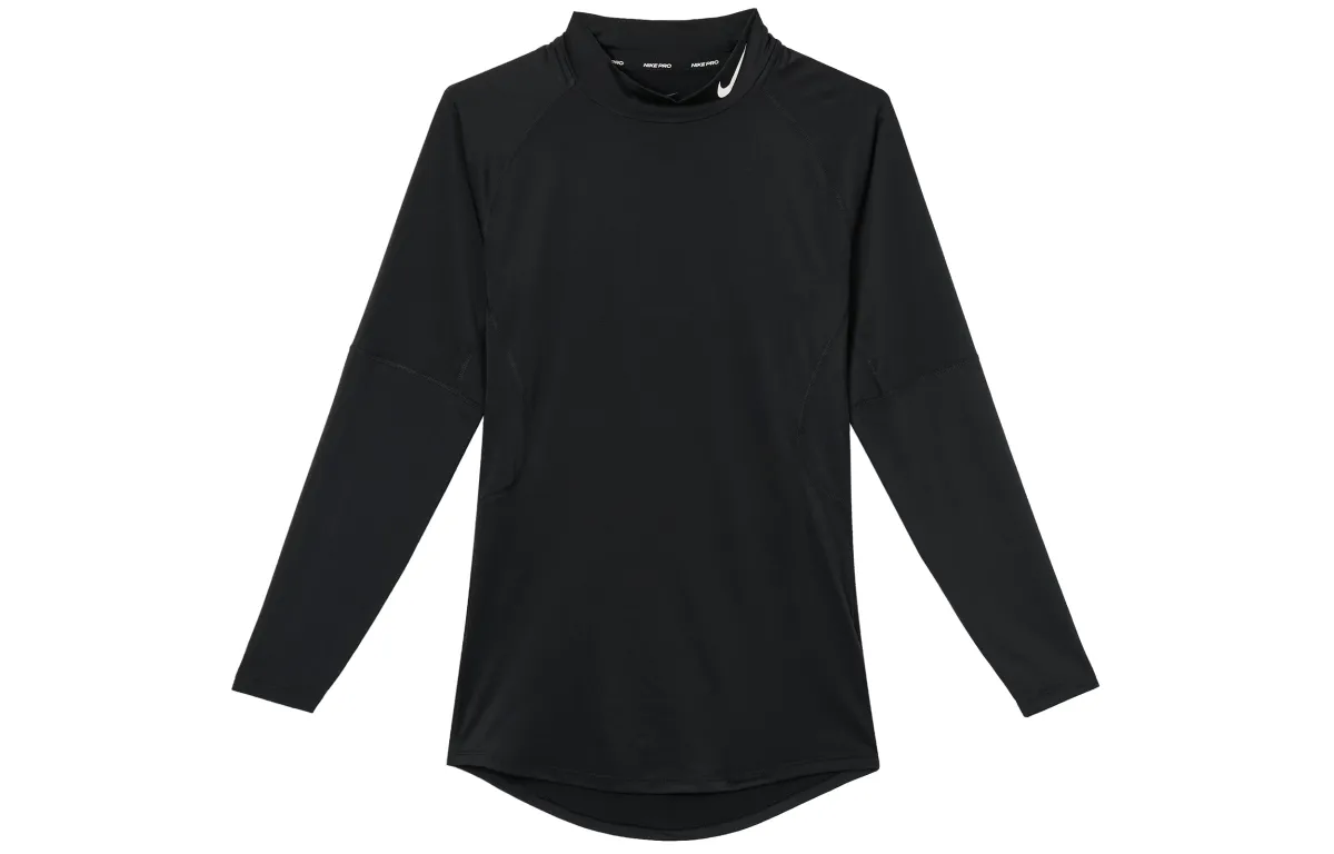 Nike T-Shirts Men's Black Half-Turtleneck Moderate