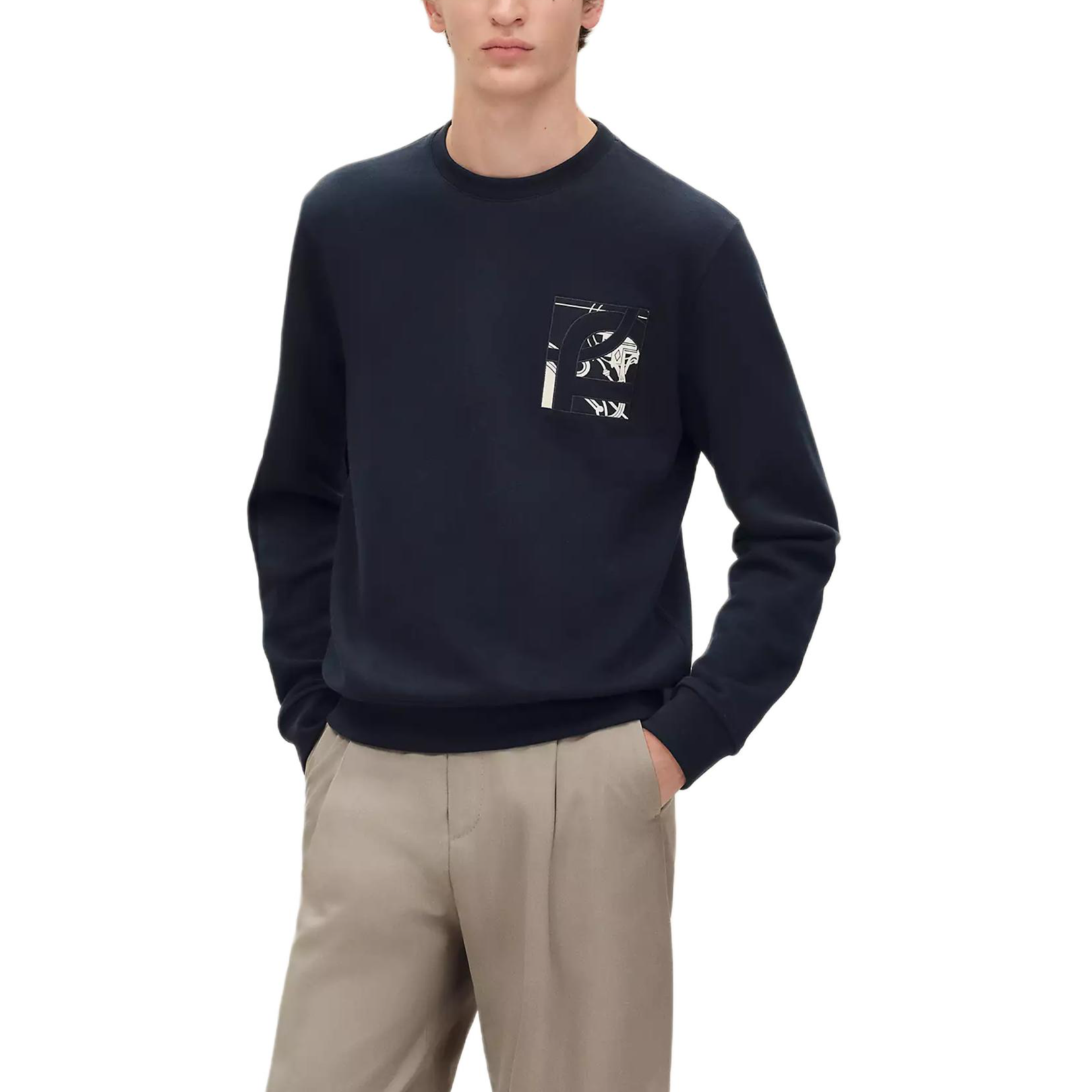 Мужское худи Hermes HERMES SS26 (серое)