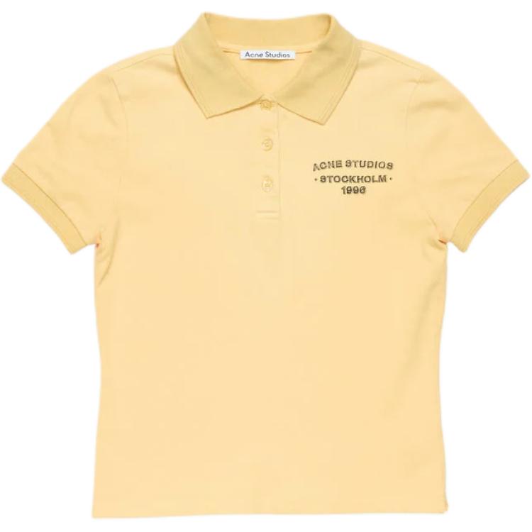 Женская футболка-поло Acne Acne Studios SS26 Polo (розовая)