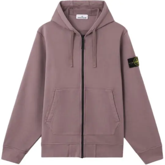 STONE ISLAND Мужская толстовка с длинными рукавами, капюшоном и карманом на молнии