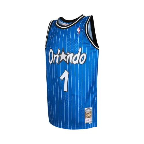 Mitchell & Ness × NBA Swingman Fan Edition 1994-95 Season Orlando Magic Blue Away Anfernee Hardaway Retro Sports Mesh Breathable Jersey Basketball Vest Same Style for Men and Women