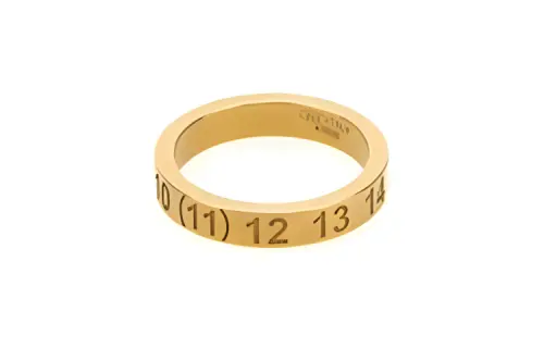 Maison Margiela Silver Rings Unisex Gold