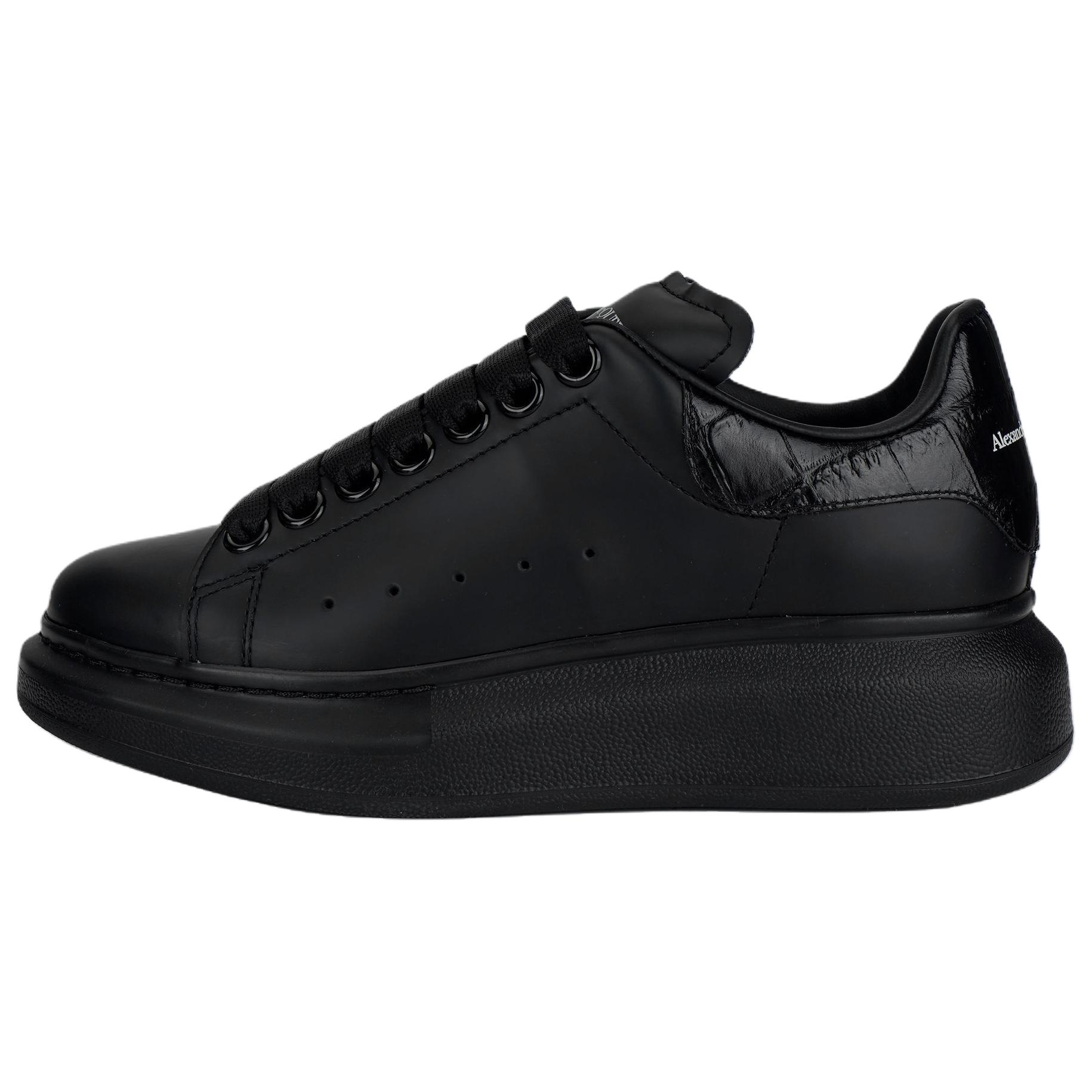 Женские кеды Alexander McQueen Oversized Sneaker (черные)