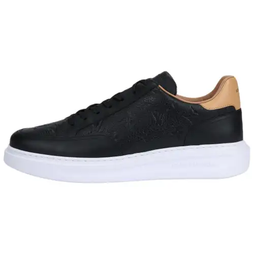 LOUIS VUITTON Beverly Hills Sneakers 'Black Monogram With Caramel Top'