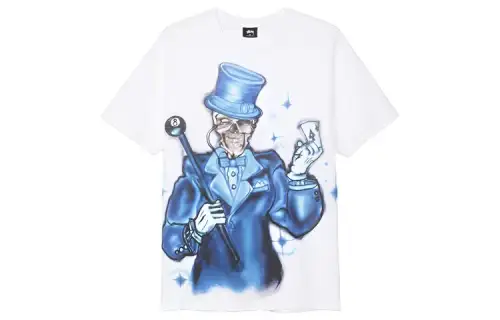 Stussy T Shirts Men's Crew Neck Moderate Straight Fit