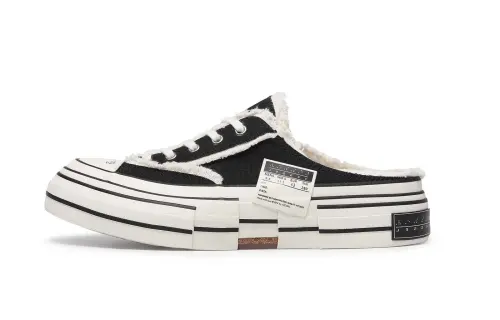 XVESSEL Closed Toe Slippers Unisex Black White