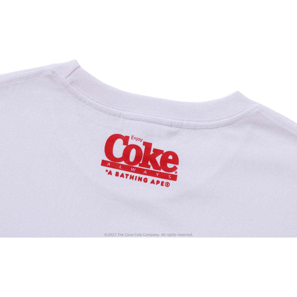 Мужская футболка A BATHING APE × Coca-Cola (белая) — Белый — фото 5