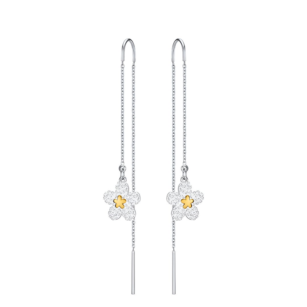 Женские серьги Swarovski Tough (серебряные)