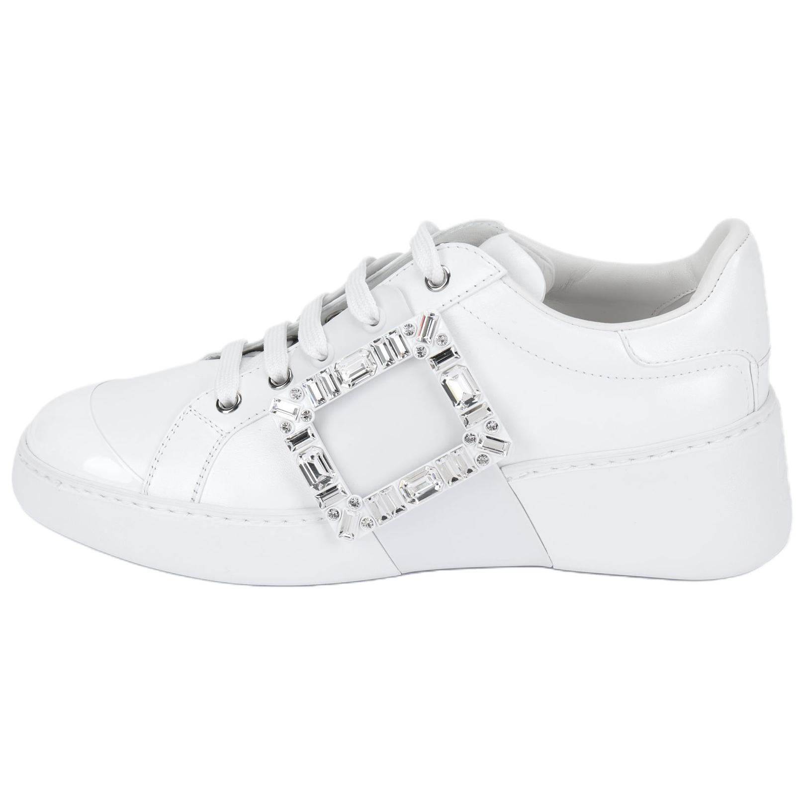Roger Vivier Viv' Skate Strass Buckle Sneakers Women's